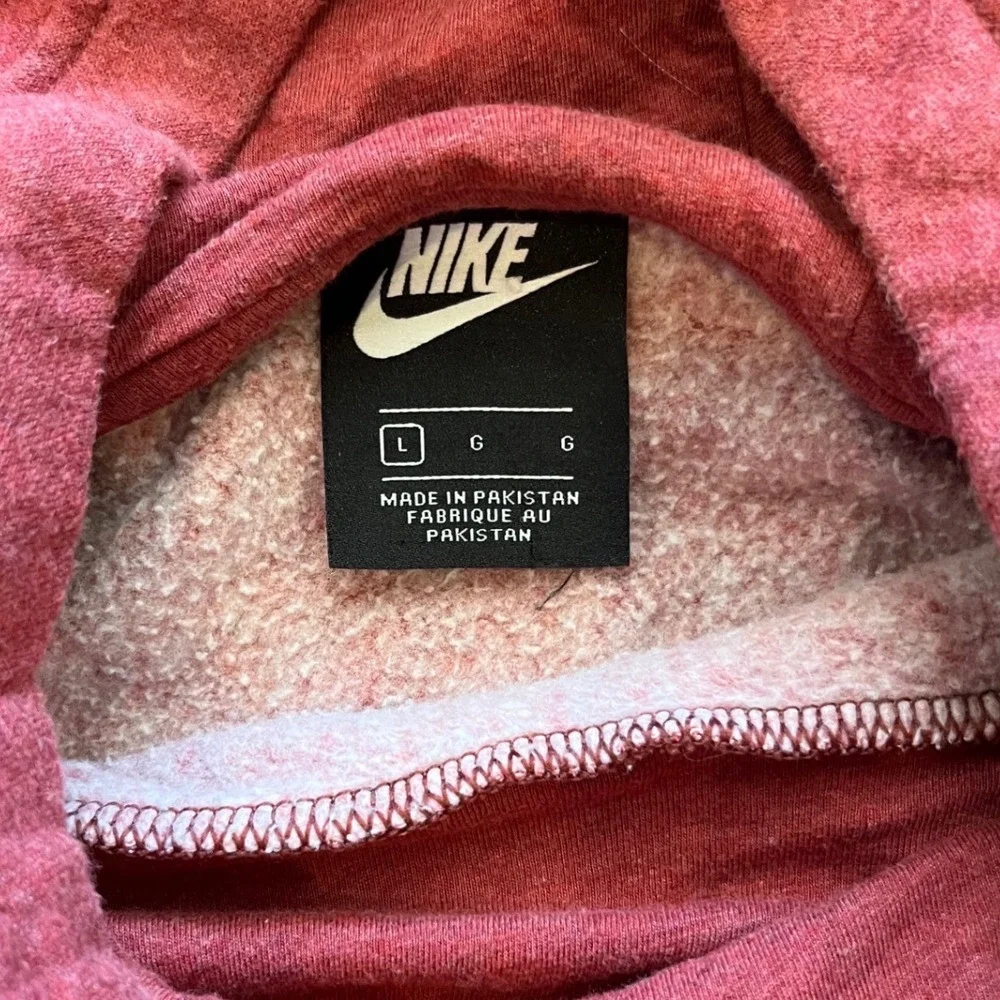Nike Sportswear‎ Essential Funnel Neck Hoodie Burgundy Red Fleece Pullover Large